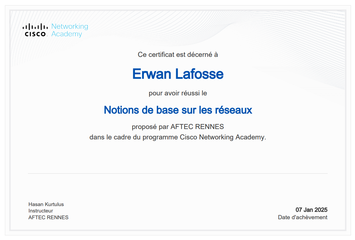 CISCO Réseaux
